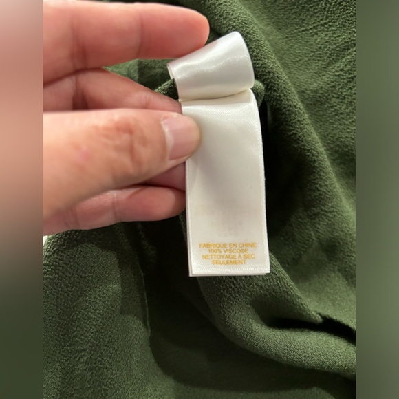 Kate Spade Green Midi Length Fit and Flare Pocket Dress. - Picture 9 of 9